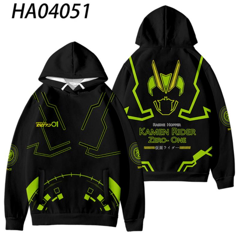 2025 Neuer Kamen Rider 3D-Druck Herren/Damen Herbst Winter Anime Hoodies Sweatshirt Langarm Hoodie Harajuku Cartoon Oberteile
