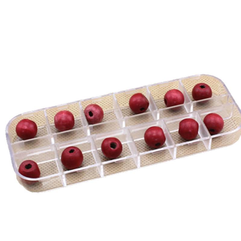 12-Compartment Clear PP Plastic Box with Individual Lids for Nail Tips DIY Tools
