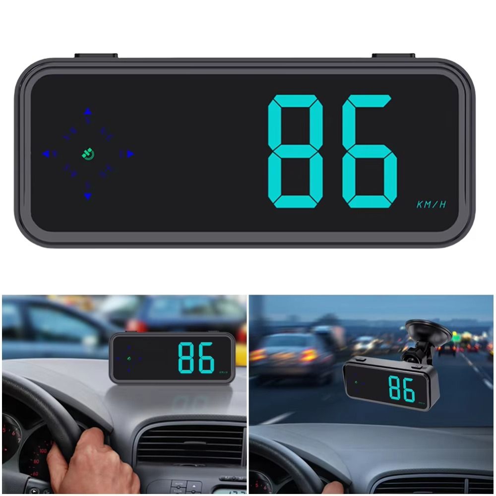 7 Color Switching GPS Car Digital Speedometer Digital Clock Vehicle Speed Meter  Tachometer