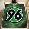1PC Hannover 96 Patterned Flannel Blanket Suitable For All Seasons for Home Decor Warmth and Comfort Gifts Holiday Present