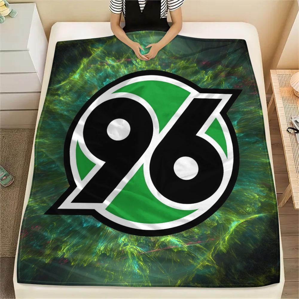 1PC Hannover 96 Patterned Flannel Blanket Suitable For All Seasons for Home Decor Warmth and Comfort Gifts Holiday Present