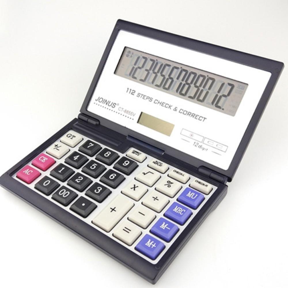 Foldable Folding Flip Calculator Portable Financial Office Calculator Solar Calculator  Business