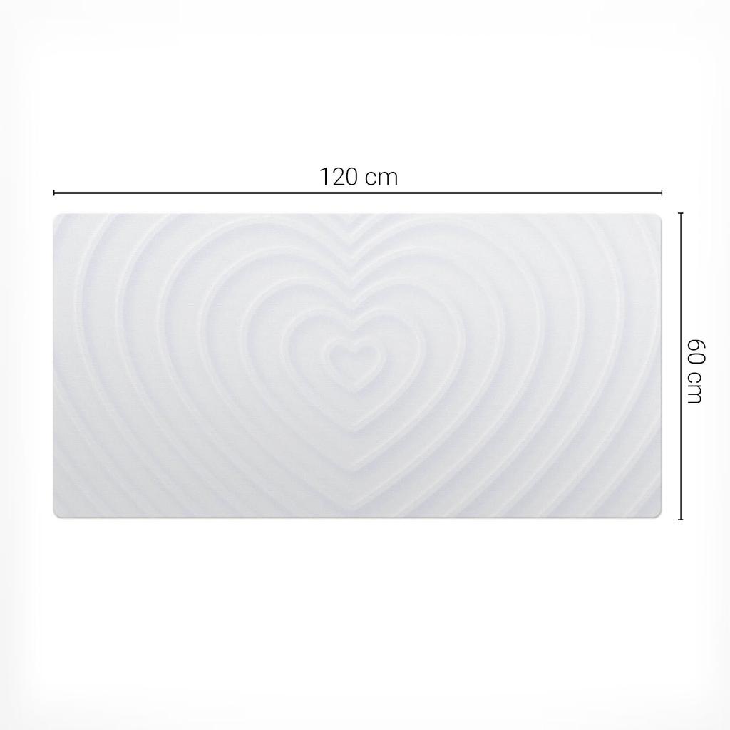 Podkładka Na Biurko Pod Mysz Klawiaturę I Laptopa Serce W Liniach 120X60 Cm