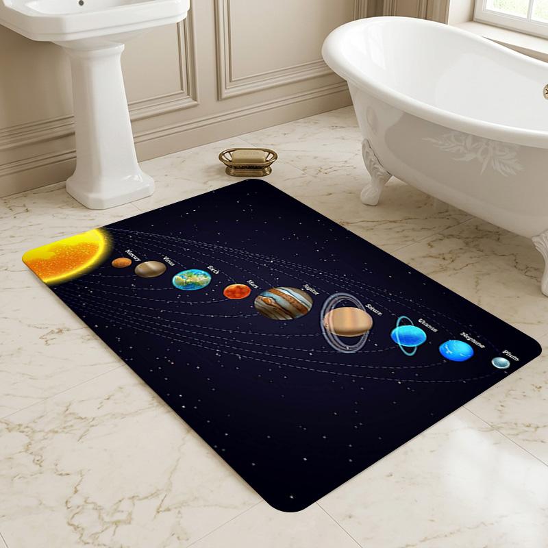 Solar System Living Room Nonslip Area Rug Soft Carpet For Bedroom Game Playroom Sofa Office Home Decor Doormat Christmas Gift C9302231