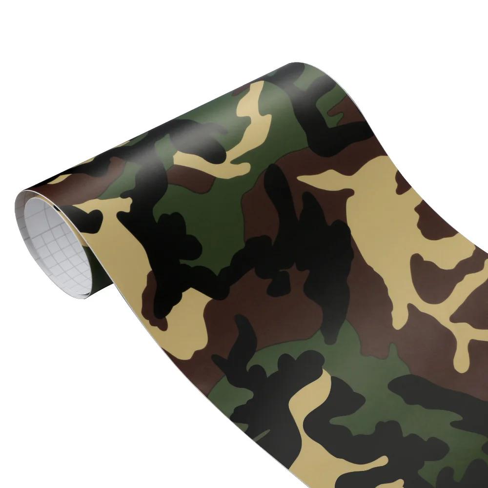 30/10*100cm Car Digital Woodland Green Vinyl Wrap Camo Motorcycle Scooter Phone Laptop Bike Car Styling Camouflage  Accessories