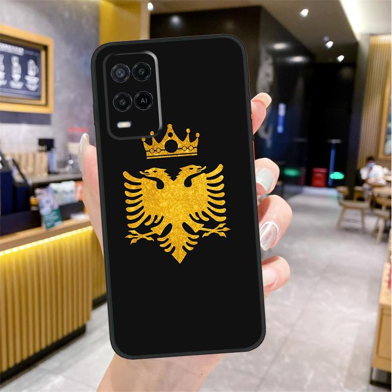 Albania Albanians Flag Case For Oppo A74 A54 A94 A78 A98 A18 A60 A80 A40 A38 A58 A96 A76 A16 A15 A17 A57 A77 A5 Pro