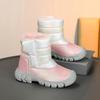 2025 Winter Kids' High-Top Fur-Lined Cotton Snow Boots: Non-Slip, Warm Hiking Shoes for Boys and Girls