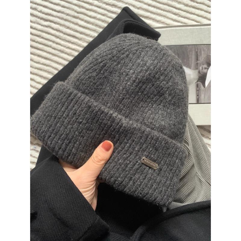 Woolen Winter and Autumn Warmth New Face Look Small Thickened and Enlarged Woolen Cap for Men and Women Cold Cap Knitted Cap
