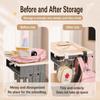 1Pc No Drill Desk Side Hanger Dual Hook Backpack Hanger Portable School Bag Hook  Dormitory
