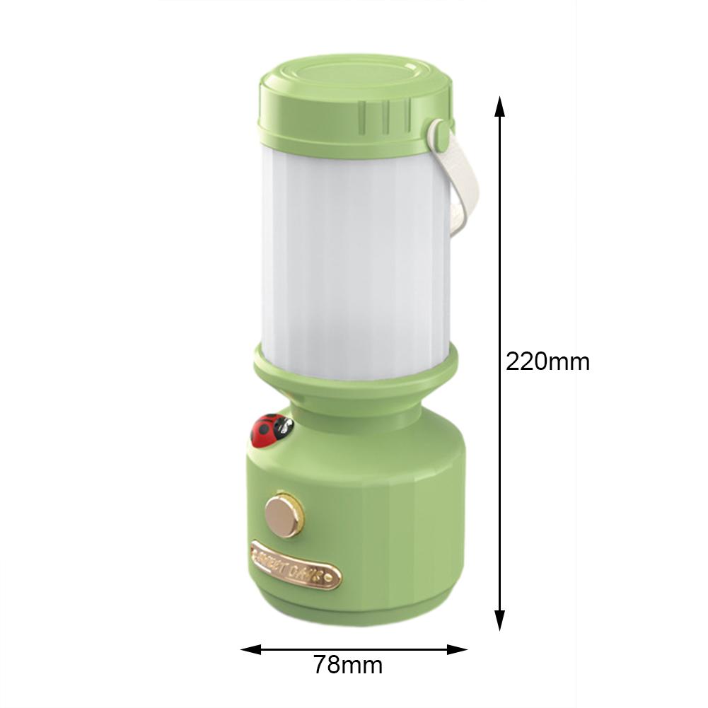 Niedliche Marienkäfer Camping Nachtlicht mit Griff Tragbares Einstellbares Nachtlicht für Zuhause Schlafzimmer