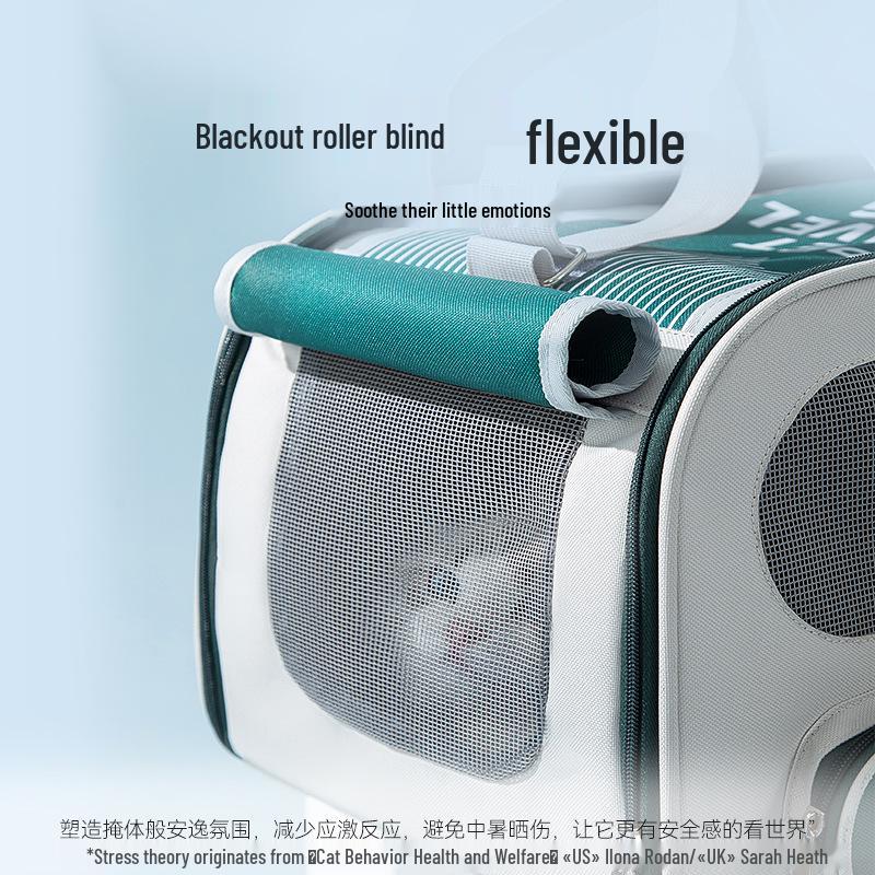 Portable Large Capacity Breathable Pet Backpack - Cat & Dog Space Capsule Bag for Outings