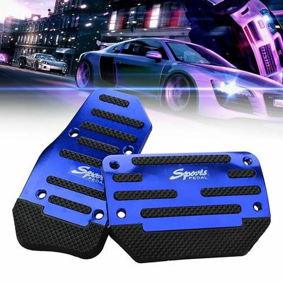 Automatic Transmission Car Accelerator Set Cover Non-Slip Pedals Brake Kit Fuel Universal Aluminum Car Accessories Interior
