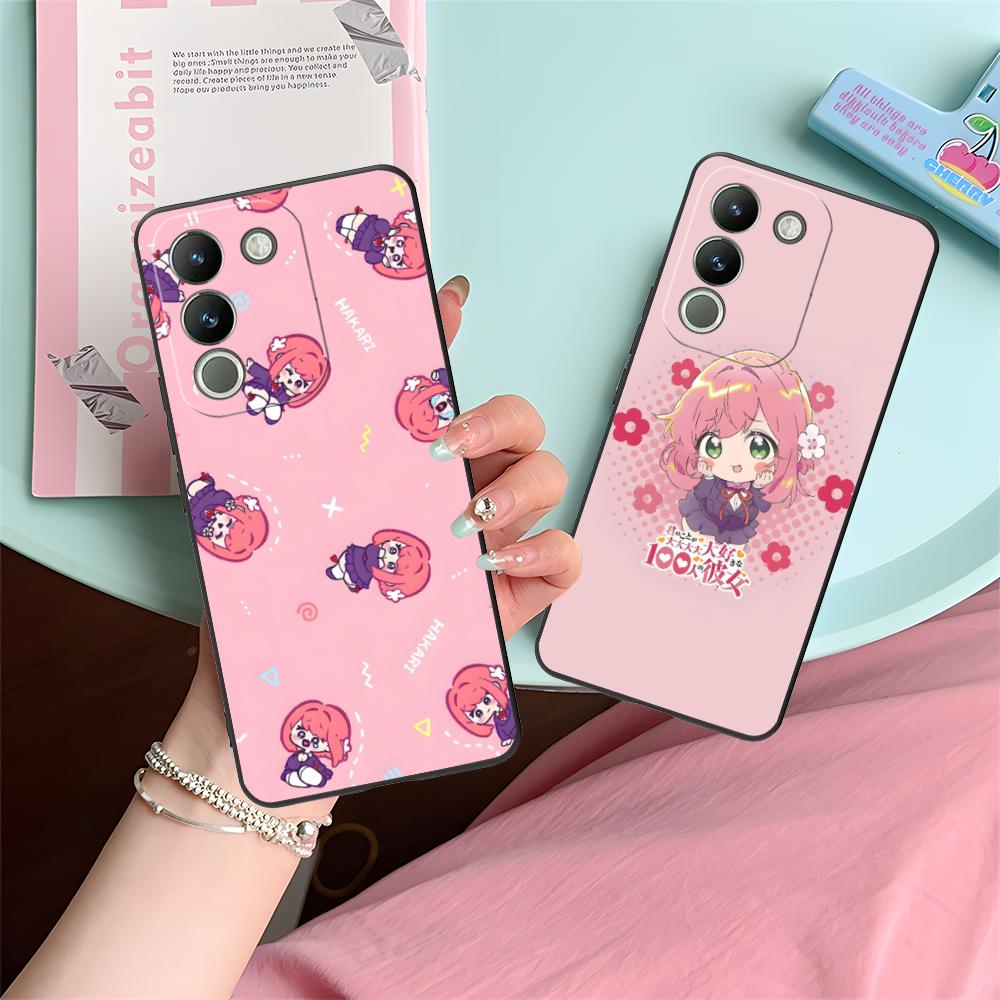 Anime Hakari Hanazono Matte TPU Mobile Phone Case for VIVO V60 V50 V40 V30 V29 V27 V25 V23 Pro Lite 5G Colorful Printing Cover