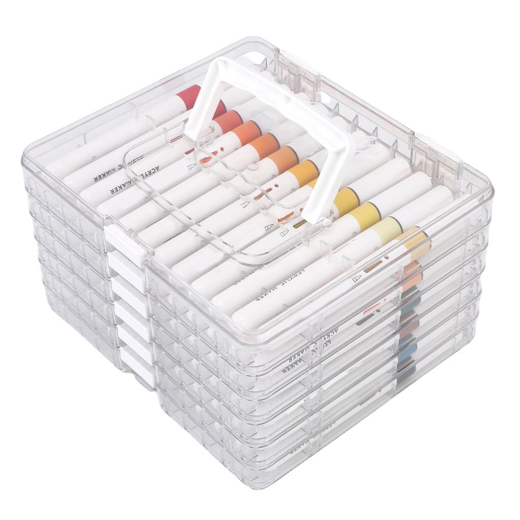 72 Colors Acrylic Paint Markers Set Smooth Vibrant Drawing Paint Pens for Rock Painting Ceramic Glass Wood Fabric
