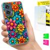 Etui Do Motorola Edge 50 Fusion Obudowa Foto Case Plecki Kwiaty + Szkło 9H