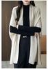 2025 Fall/Winter 100% Wool Batwing Sleeve Women's Knit Cardigan Sweater Shawl Coat