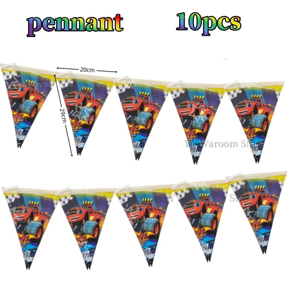 Blaze Monster Balloons Machines Race Car Birthday Party Decoration Tableware Tablecloth Plate Cup Napkin Bag Racing Party Favors