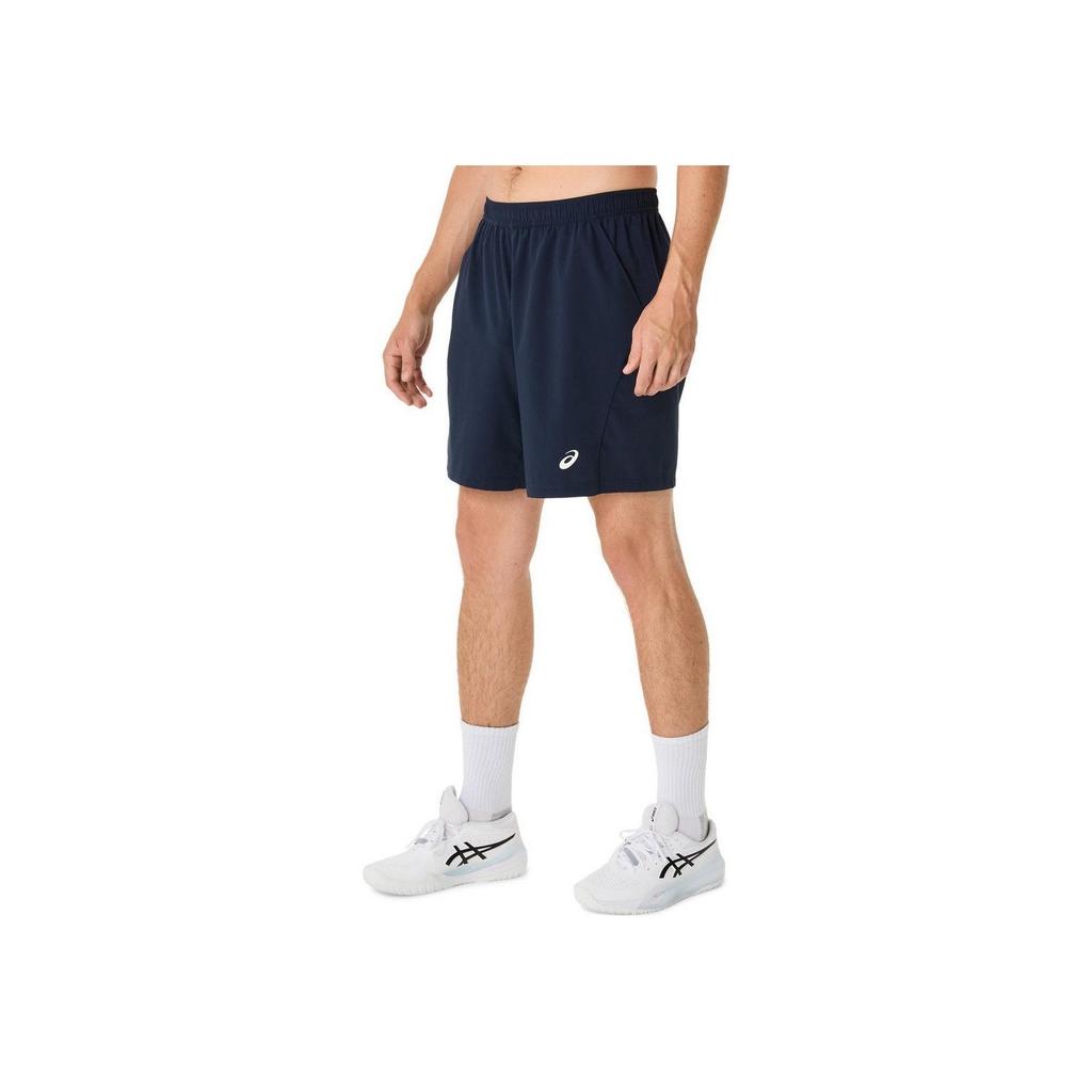 Asics Tennis Series Quick-Dry Breathable Lightweight Stretch Logo Sports Shorts Men Shorts Dark-Blue 2041A343-400