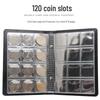 120-Pocket Large Capacity Leather Coin Album for Silver Dollars and Commemoratives
