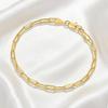 Hot-selling European and American style bracelets, geometric fashion simple paperclip design jewelry versatile niche jewelry