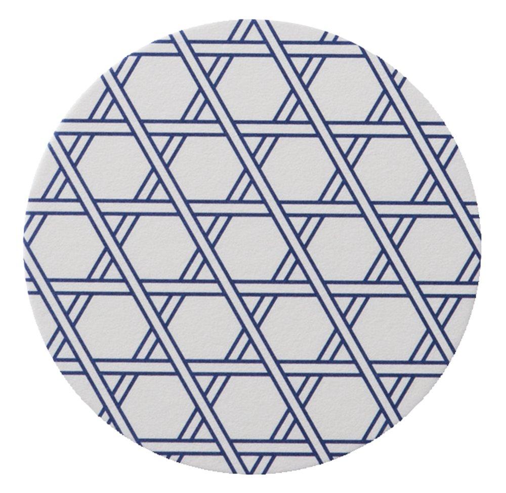Suntory Marketing Japanese Pattern Coasters, Round, Kagome (Kagome) Pattern, 100 Pieces, 117-175