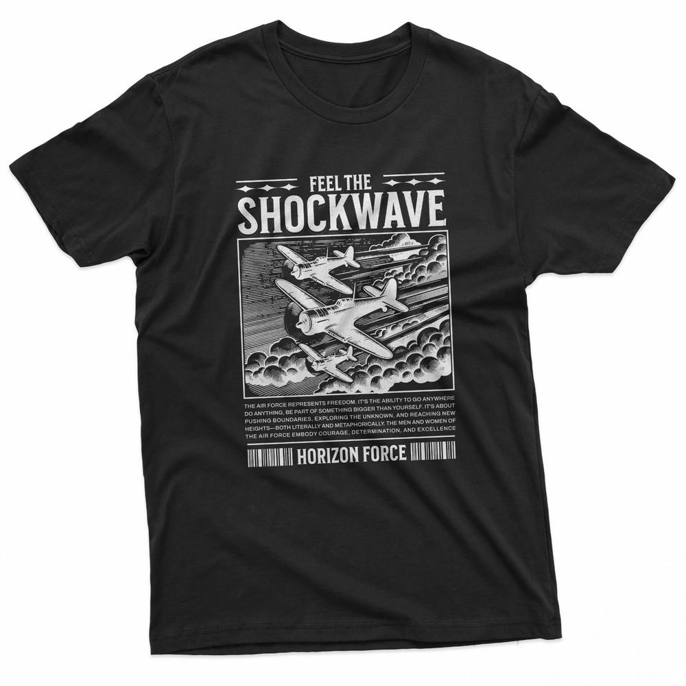 

Shockwave Vintage Warplane Air Force TShirt Unisex T-Shirt L