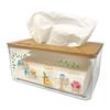 Kirby Clear Tissue Case with a Natural Design That Blends Into Any Room, Approx. 9.5 X 21 X 13cm, Stylish Character Goods, Interior Decor (Cafe Time)