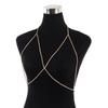European & American Rhinestone Choker Beach Claw Chain Bikini