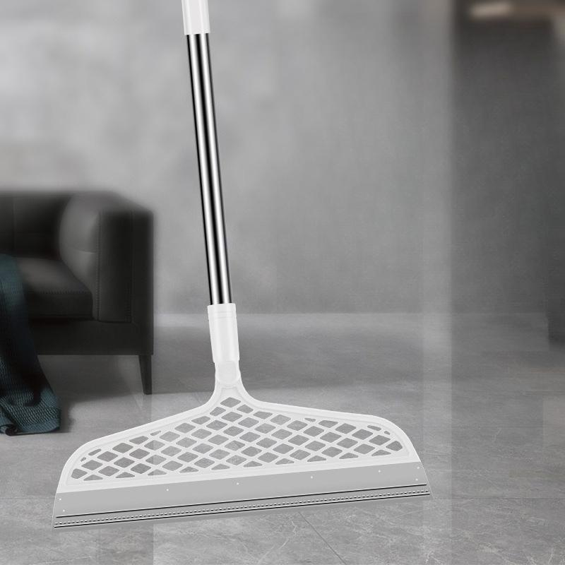 Silikon Magic Besen für Zuhause - Multifunktionaler Trocken- & Nasswischer für Boden & Glas, Effizienter Wasserwischer für das Badezimmer