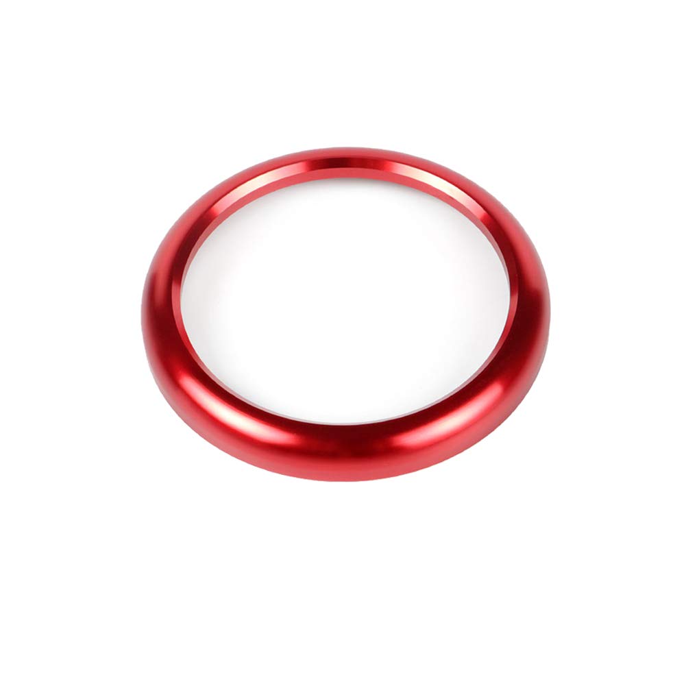 GTINTHEBOX Luxury Matte Red Dashboard Aluminum Emblem Sticker for Porsche