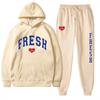 New Spring and Autumn Men's Hoodie Set, Popular In Europe and America, Casual Trend Men's Sweater Set