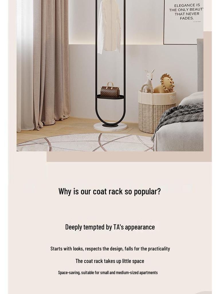 Luxuriöser Stand-Kleiderständer: Vielseitiger Hänger für Schlafzimmer & Wohnheime für kleine Räume