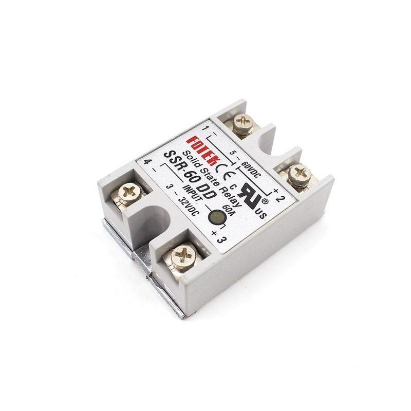 Solid State Relay 12v 24v SSR-60DD SSR-80DD SSR-100DD 60A 80A 100A 3-32V DC TO 5-60V DC SSR 60DD 80DD 100DD Rele Power Supply Relays 5