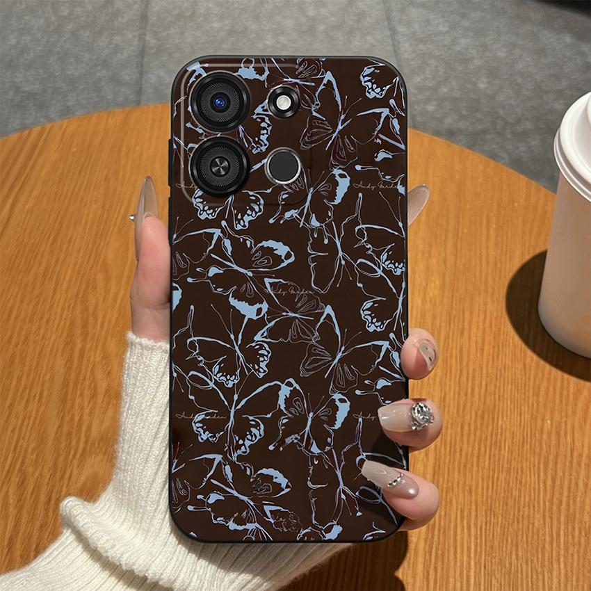 For Itel A05S A04 A60S A16 A33 Plus A56 A23 A58 A25 Pro A49 A35 A18 Phone Case Colorful Graffiti Matte Silicone Cover For Itel Anti Fingerprint Bumper