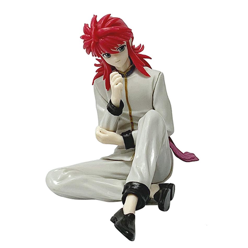 9cm YuYu Hakusho Urameshi Yuusuke Kurama Sitting posture Anime Figure Toys PVC Model Collector Doll Birthday Gift