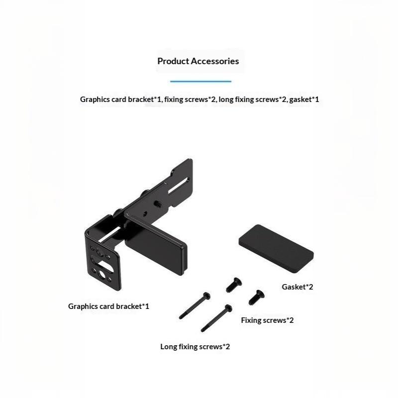 Heavy Duty Adjustable GPU Holder 6-96mm Anti-Sag Graphics Card Bracket for Gaming PC Chassis Fan Installation
