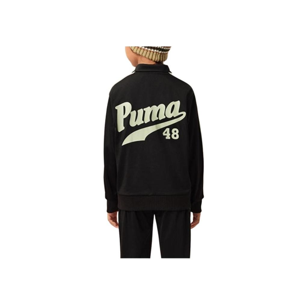 Puma Casual Sports Suit Basic Fashion Comfortable Soft Kids Suit Black 941362-01