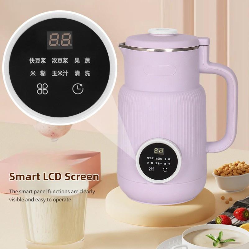 600W Multifunktions-Kleiner Haushalts-Elektromixer Intelligente Reservierung Entsafter Automatischer Mini-Sojamilchbereiter