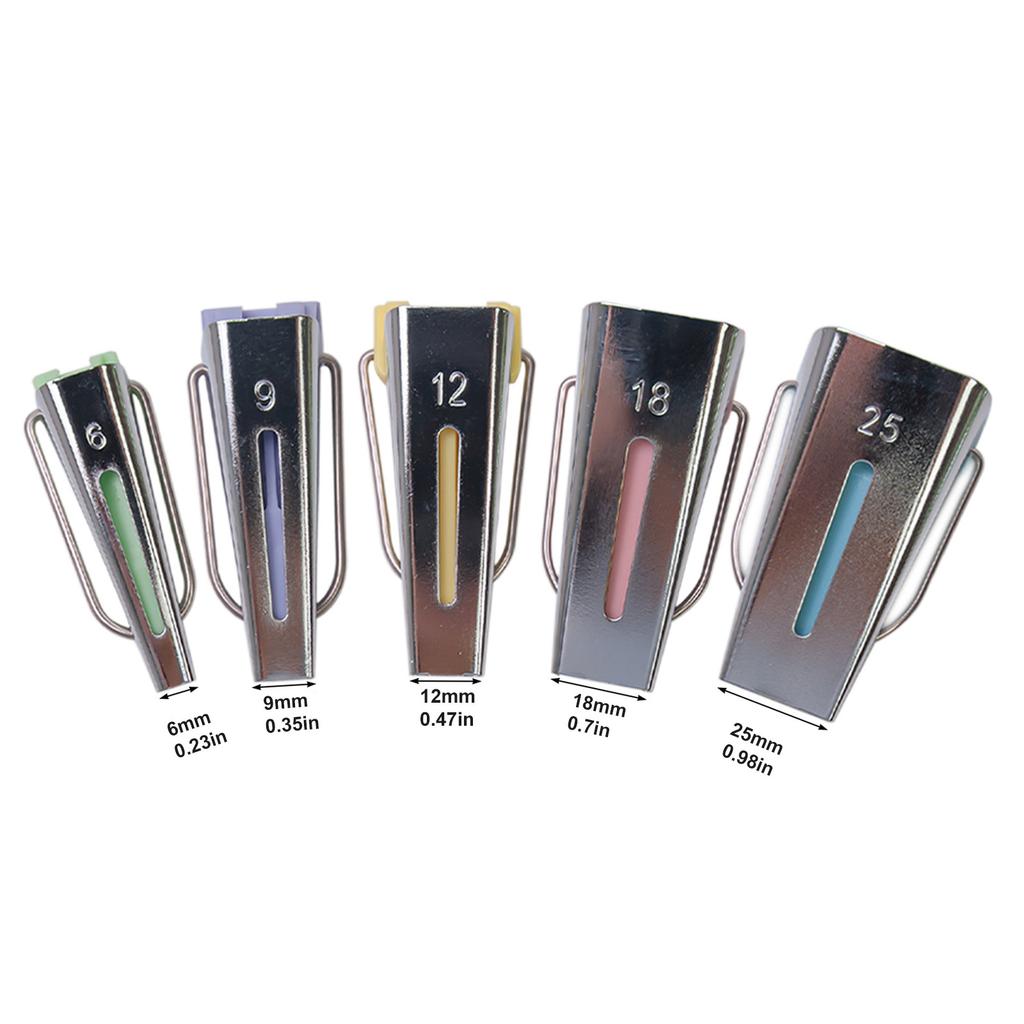 Bias Tape Maker Fabric Tape Maker Tool 6mm 9mm 12mm 18mm 25mm 5 Sizes Quilting Tool Sewing Quilting Bias Binding Maker