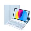 Samsung A7 Lite Tablet Bluetooth Keyboard with Magnetic Leather Case & Soft Silicone Protective Shell