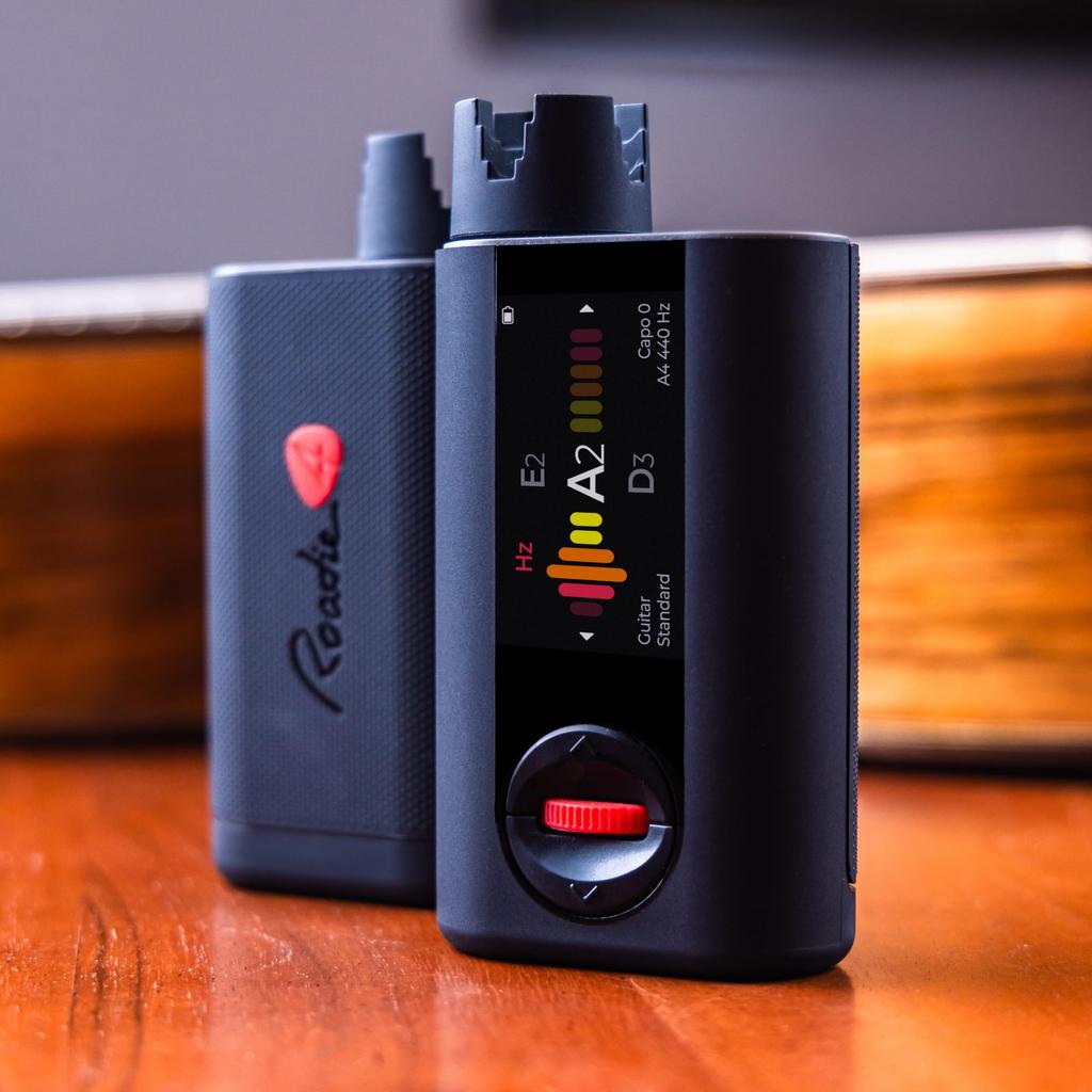 Roadie 4 Smart Auto Tuner for Guitar Ukulele Fast Accurate Tuning with Metronome String Winder Compatible with and Mandolins Over 150 Tunings & &