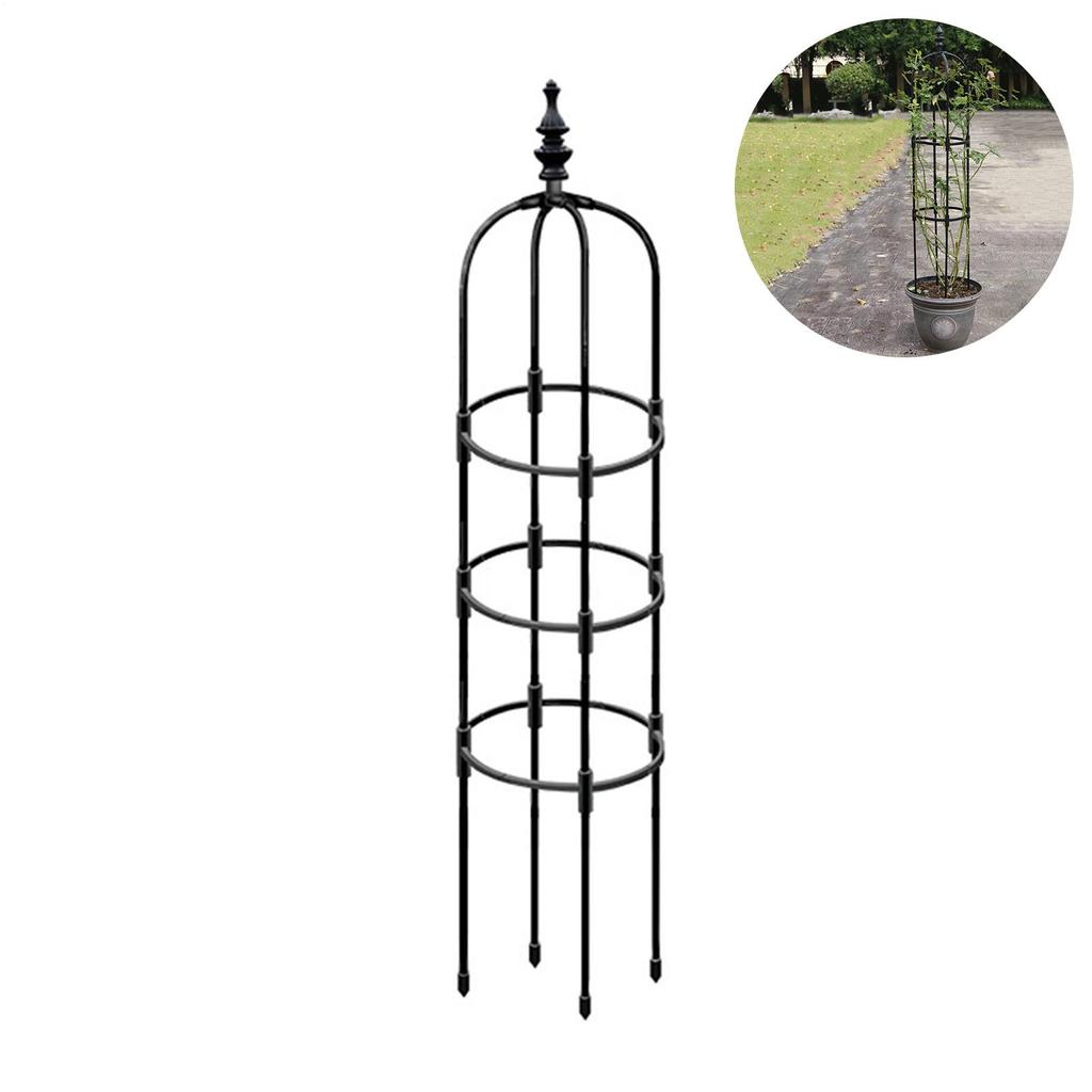 Treliça Obelisco Metal Suportes para Trepadeiras Internas Torre para Plantas Pátio Gramado Varanda Treliça Para Clematis Jasmim Ervilhas Doces Exterior