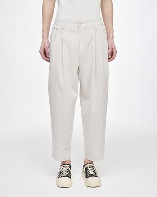 Songjio Homme Linen Volume Carrot Pants Beige Si3Pt301Be
