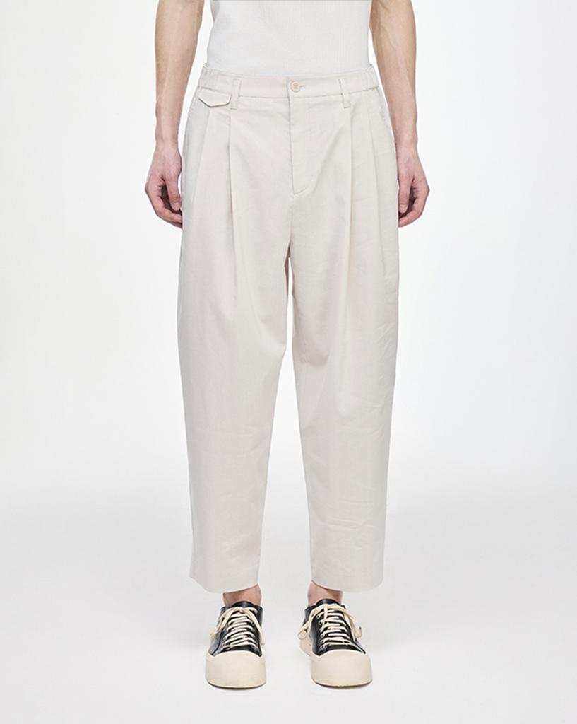 Songjio Homme Linen Volume Carrot Pants Beige Si3Pt301Be