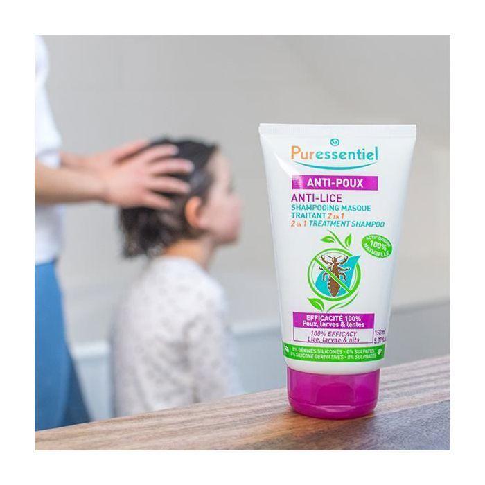 Puressentiel Anti-Poux Shampoing Masque Traitant 2 En 1 150ml + Peigne