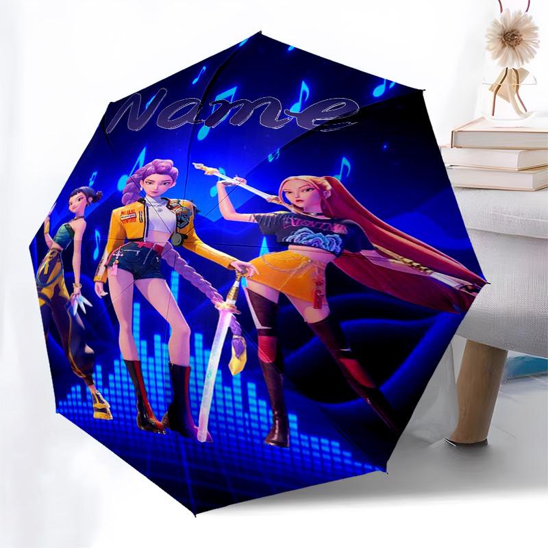 1pc Name Music Notes custom umbrella Automatic Open/Close, 8-Rib Durable Frame Customizable Name/Text, Portable & Stylish for , 1041L
