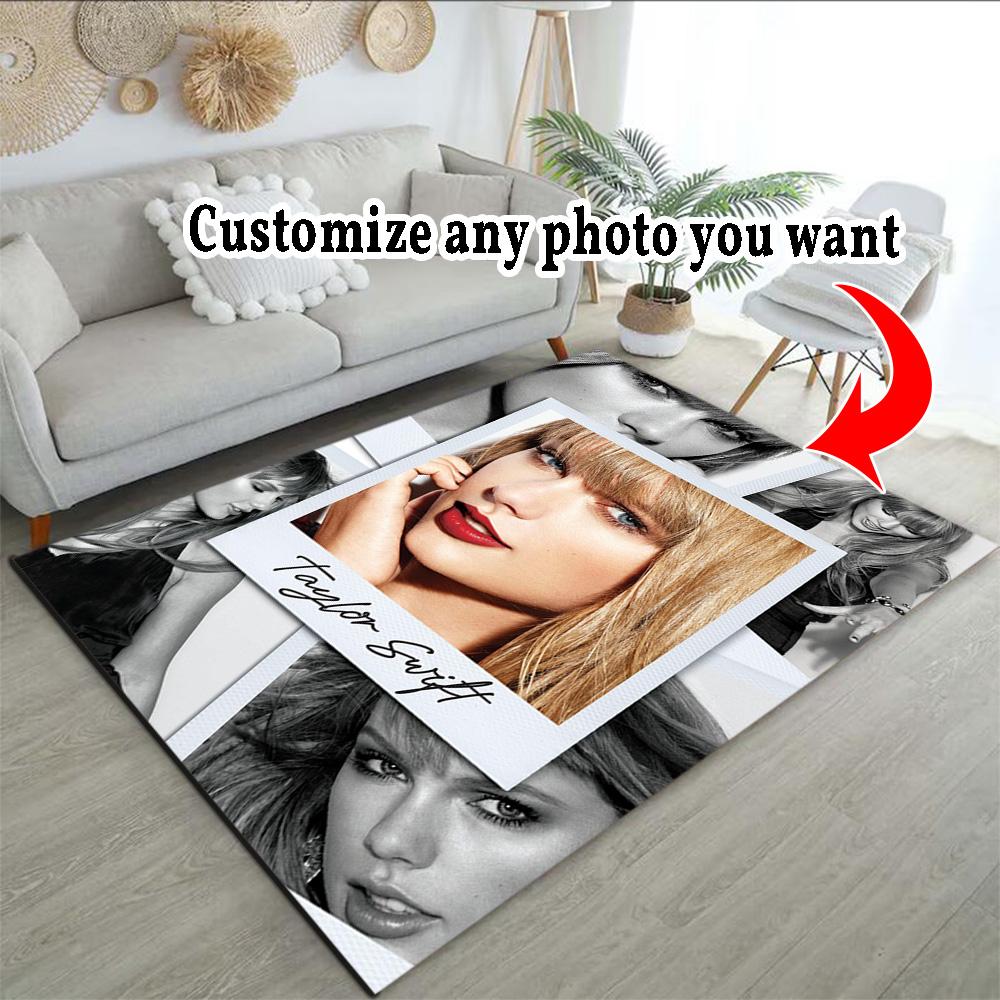 Customize Image Customizable Photos Area Rug Suitable for Hallway Kitchen Study Room Balcony Anti-slip Rug Anime Office Decor