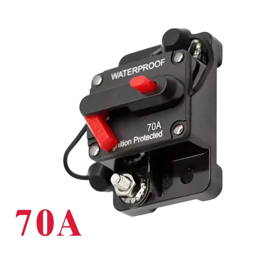 Car Audio System Waterproof Marine Circuit Breaker Reset Fuse 12V- 48V DC 40A 60A Reset 20A To 300A Circuit Breaker 6