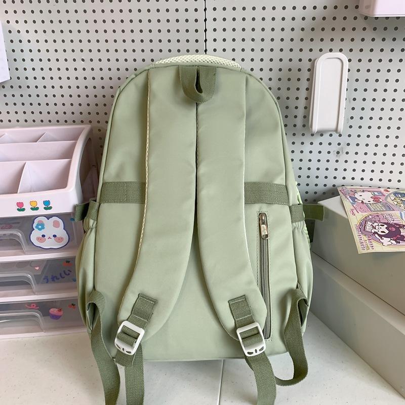 Schoolbag Japanese ins Backpack College Wind Large Capacity Multi-compartment Lightweight Middle School Student School Bag College Student Travel