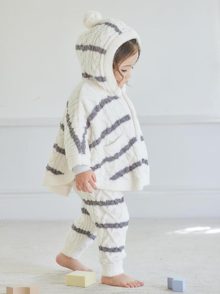 Gelato Pique BABY Baby Moco Ran Border Poncho PBNT245415 PNK 80